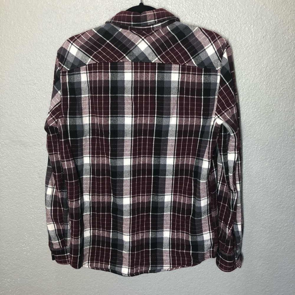 American Eagle Outfitters Mens Classic Fit Flannel Plaid Button Down Shirt - Picture 2 of 5